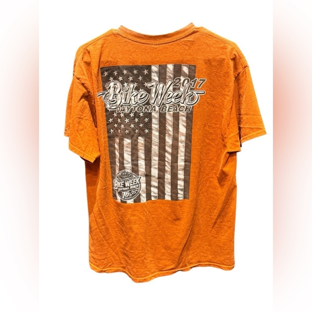 Orange Biker Week T-Shirt Daytona beach LARGE